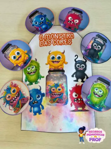 O Monstro das Cores: Explorando Emoções de Forma Divertida — capa do material