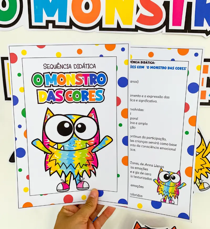 O Monstro das Cores: sequência didática para trabalhar emoções — amostra 6: Trabalhe emoções com contação de história,…