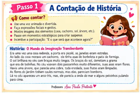 O MUNDO DA IMAGINAÇÃO TRANSBORDANTE – 1º ao 5º ano — amostra 2: O que vem no material