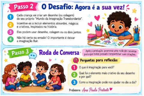 O MUNDO DA IMAGINAÇÃO TRANSBORDANTE – 1º ao 5º ano — amostra 3: Como usar em sala