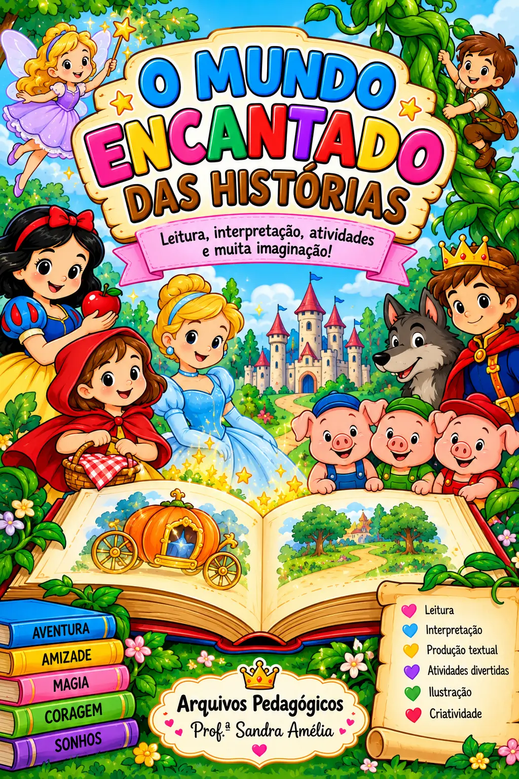 📚🏰✨ O MUNDO ENCANTADO DAS HISTÓRIAS - 2° e 3° anos ✨📖 — amostra 1: 🌈 Uma sequência didática cheia de magia, aventuras e… 📚🏰✨ O MUNDO ENCANTADO DAS HISTÓRIAS - 2° e 3° anos ✨📖 — amostra 1: 🌈 Uma sequência didática cheia de magia, aventuras e…