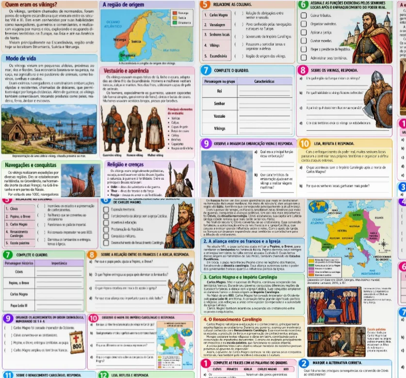 🏰⚔️ O MUNDO MEDIEVAL – HISTÓRIA | 6º ANO 📚 — amostra 1: 📚 Transforme suas aulas de História em uma verdadeira viagem… 🏰⚔️ O MUNDO MEDIEVAL – HISTÓRIA | 6º ANO 📚 — amostra 1: 📚 Transforme suas aulas de História em uma verdadeira viagem…