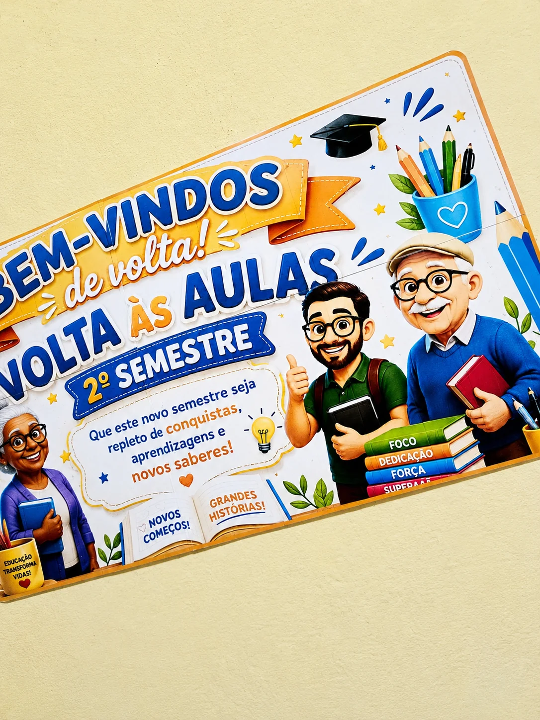 O Painel Bem-vindos de Volta – 2º Semestre | EJA — amostra 3: O Painel Bem-vindos de Volta – 2º Semestre | EJA foi…
