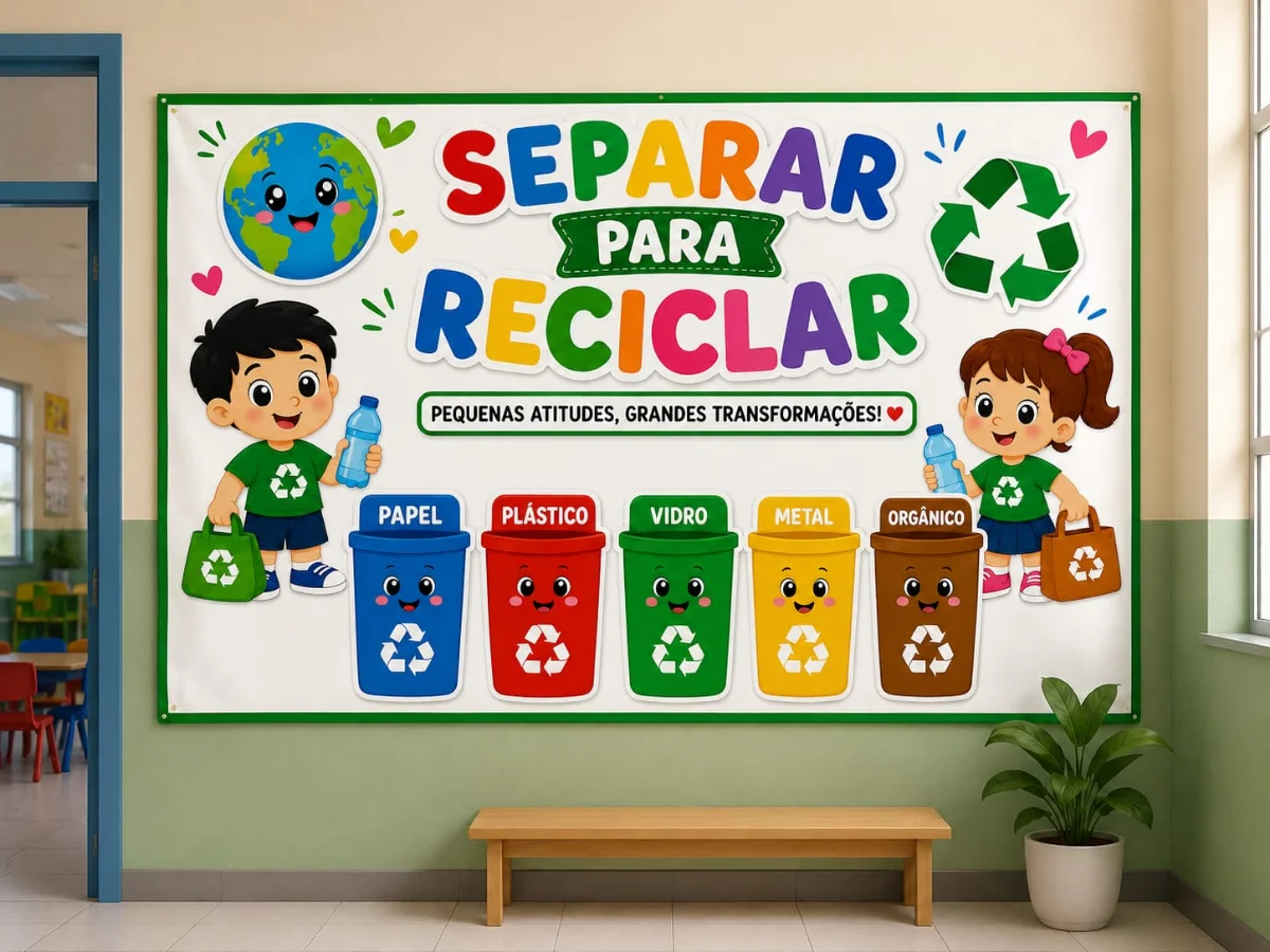 O Painel Coleta Seletiva – "Separar para Reciclar" — capa do material