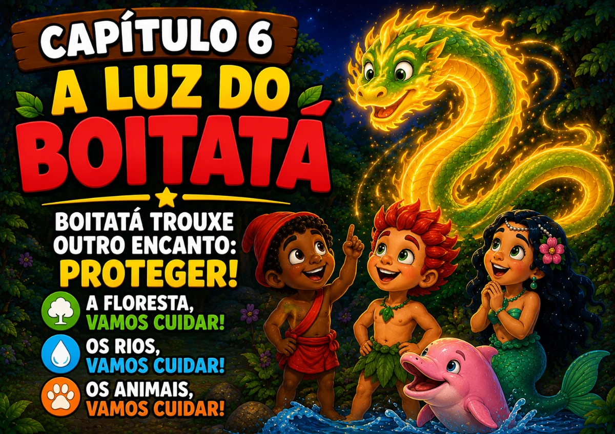 🌟🌿 O POTE DE ESTRELAS DA FLORESTA ENCANTADA 🌿🌟 — amostra 1: Uma aventura pelo Folclore Brasileiro Uma história…