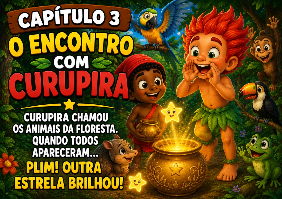 🌟🌿 O POTE DE ESTRELAS DA FLORESTA ENCANTADA 🌿🌟 — amostra 3: Uma aventura pelo Folclore Brasileiro Uma história…