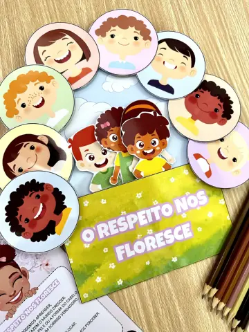 O Respeito nos Floresce – Luva e Cartaz em PDF — amostra 3: Material pedagógico sobre respeito às diferenças, empatia e…