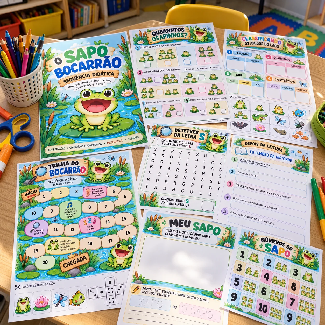 O Sapo Bocarrão – Sequência Didática Alfabetização - reforço escolar — amostra 1: 🐸 O SAPO BOCARRÃO – SEQUÊNCIA DIDÁTICA O Sapo Bocarrão – Sequência Didática Alfabetização - reforço escolar — amostra 1: 🐸 O SAPO BOCARRÃO – SEQUÊNCIA DIDÁTICA