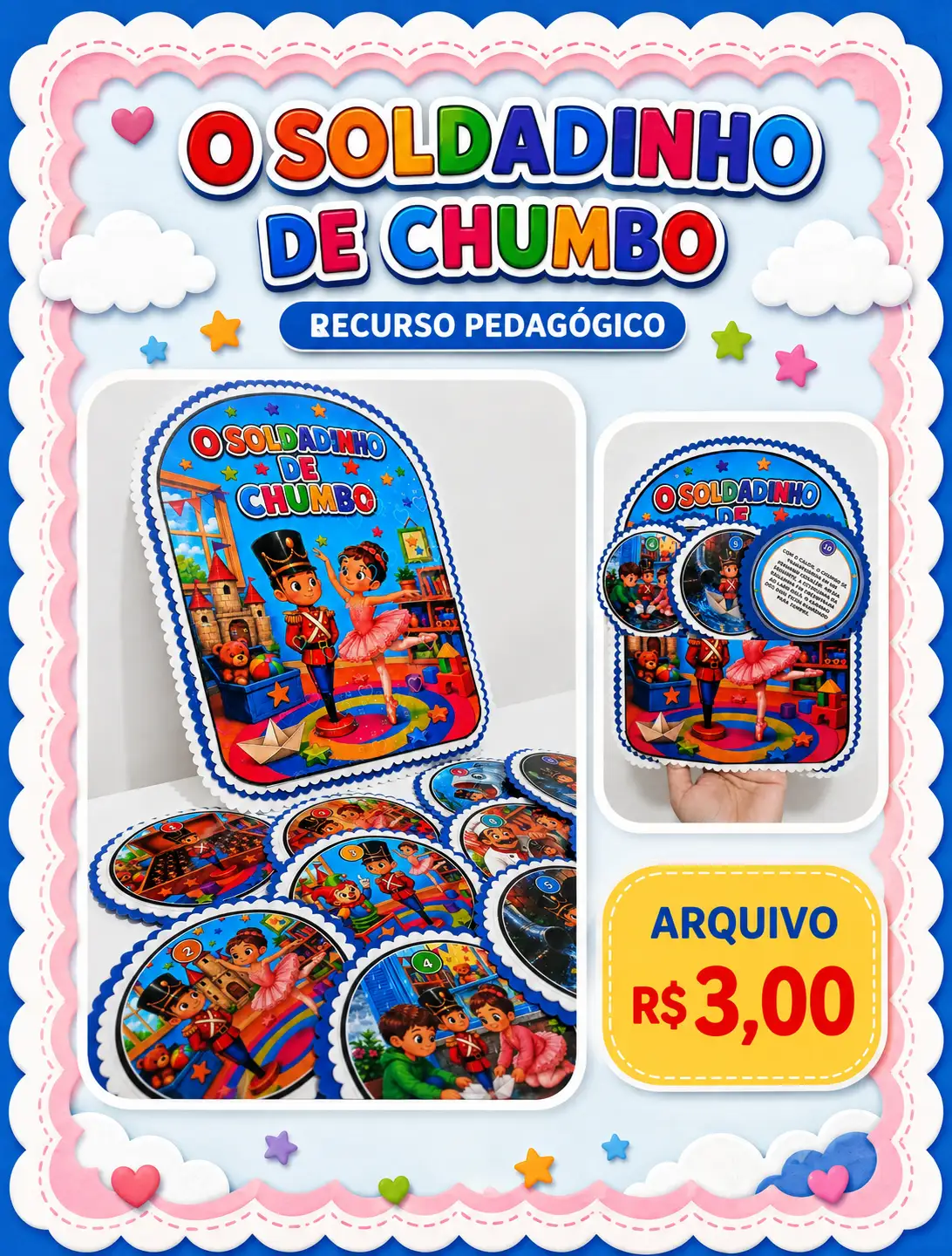 🩰✨ O Soldadinho de Chumbo ✨🪖 — História para Todas as séries: Um recurso pedagógico lindo e divertido para tornar a…