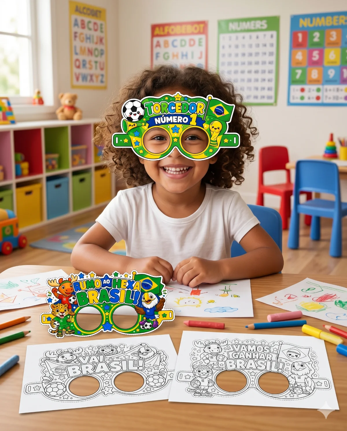 Óculos da copa 2026 – PDF para Imprimir | Educação Infantil — amostra 4: Entre no clima da Copa com um recurso divertido e…