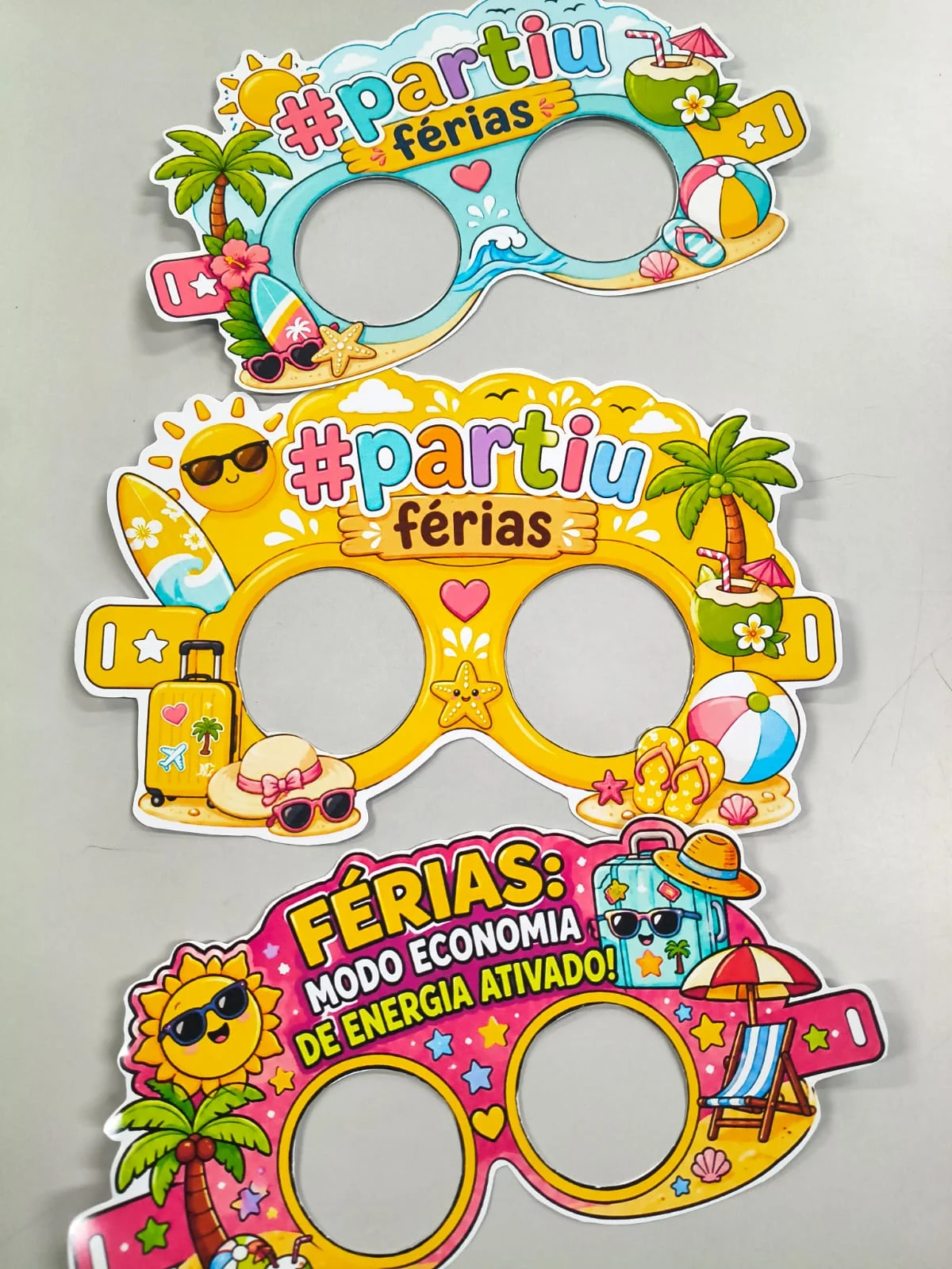 Óculos de Férias para Imprimir | Lembrancinha Escolar Educação Infantil — amostra 3: Um recurso divertido, colorido e…