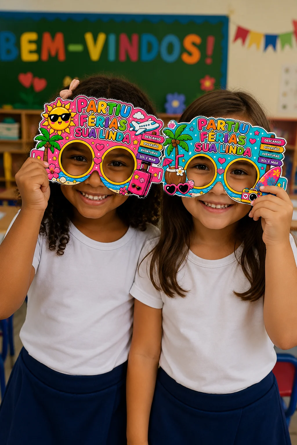 Óculos de Férias para Imprimir | Lembrancinha Escolar Educação Infantil — amostra 5: Um recurso divertido, colorido e…