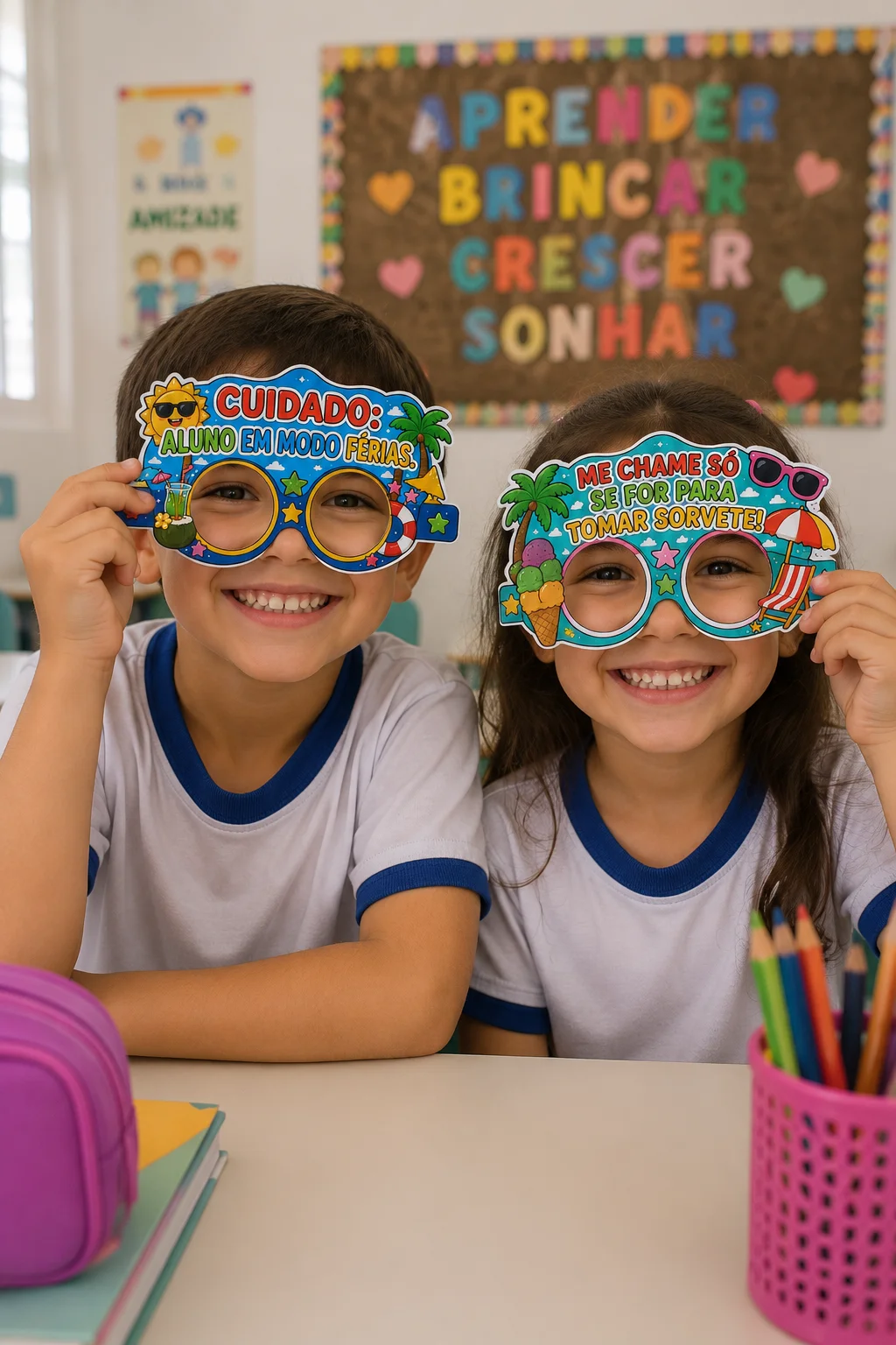 Óculos de Férias para Imprimir | Lembrancinha Escolar Educação Infantil — Datas comemorativas para Educação Infantil: Um…