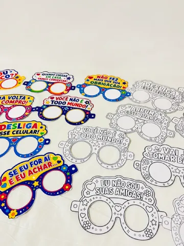 Óculos Dia das Mães - Recurso Pedagógico Educação infantil — amostra 2: 🌼Óculos "Frases de Mãe" – Edição Especial Dia das…