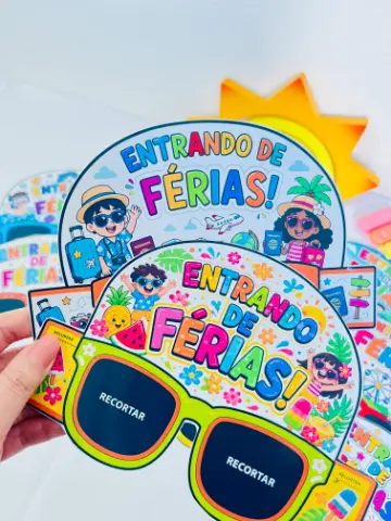 Óculos Entrando em Férias em PDF | Lembrancinha — amostra 3: 10 modelinhos de óculos "Entrando em Férias" em PDF para… Óculos Entrando em Férias em PDF | Lembrancinha — amostra 3: 10 modelinhos de óculos "Entrando em Férias" em PDF para…