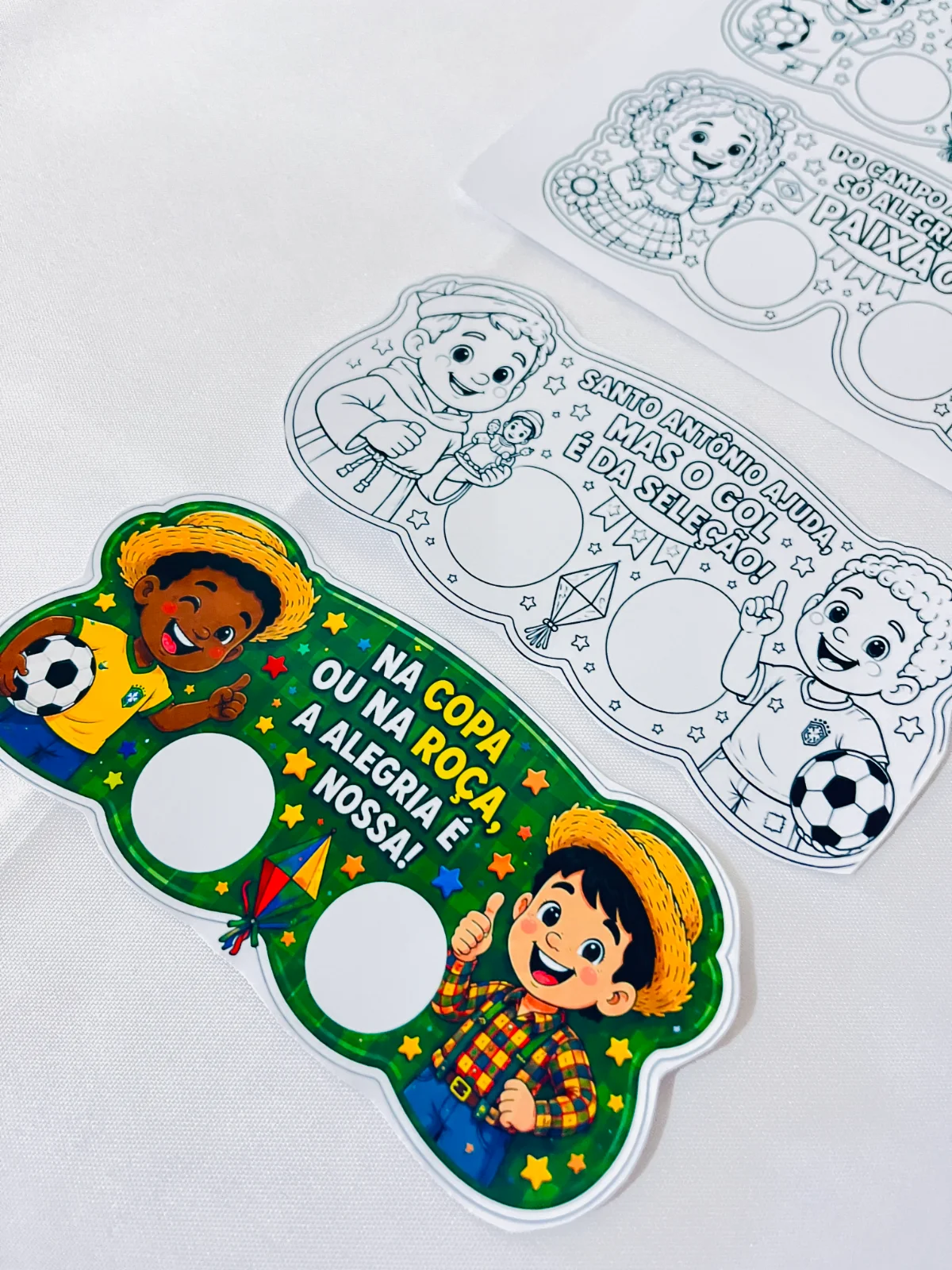 ÓCULOS FESTA COPA JUNINA ⚽🎉 — amostra 1: O arraiá vai ficar ainda mais divertido com esse kit de Óculos Festa Copa Junina
