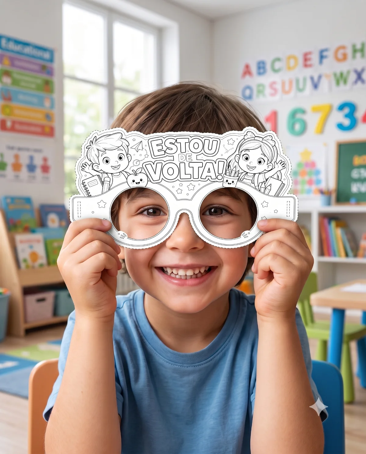 Óculos volta às aulas – PDF para Imprimir — amostra 6: Deixe a volta às aulas ainda mais divertida com os Óculos Volta às…