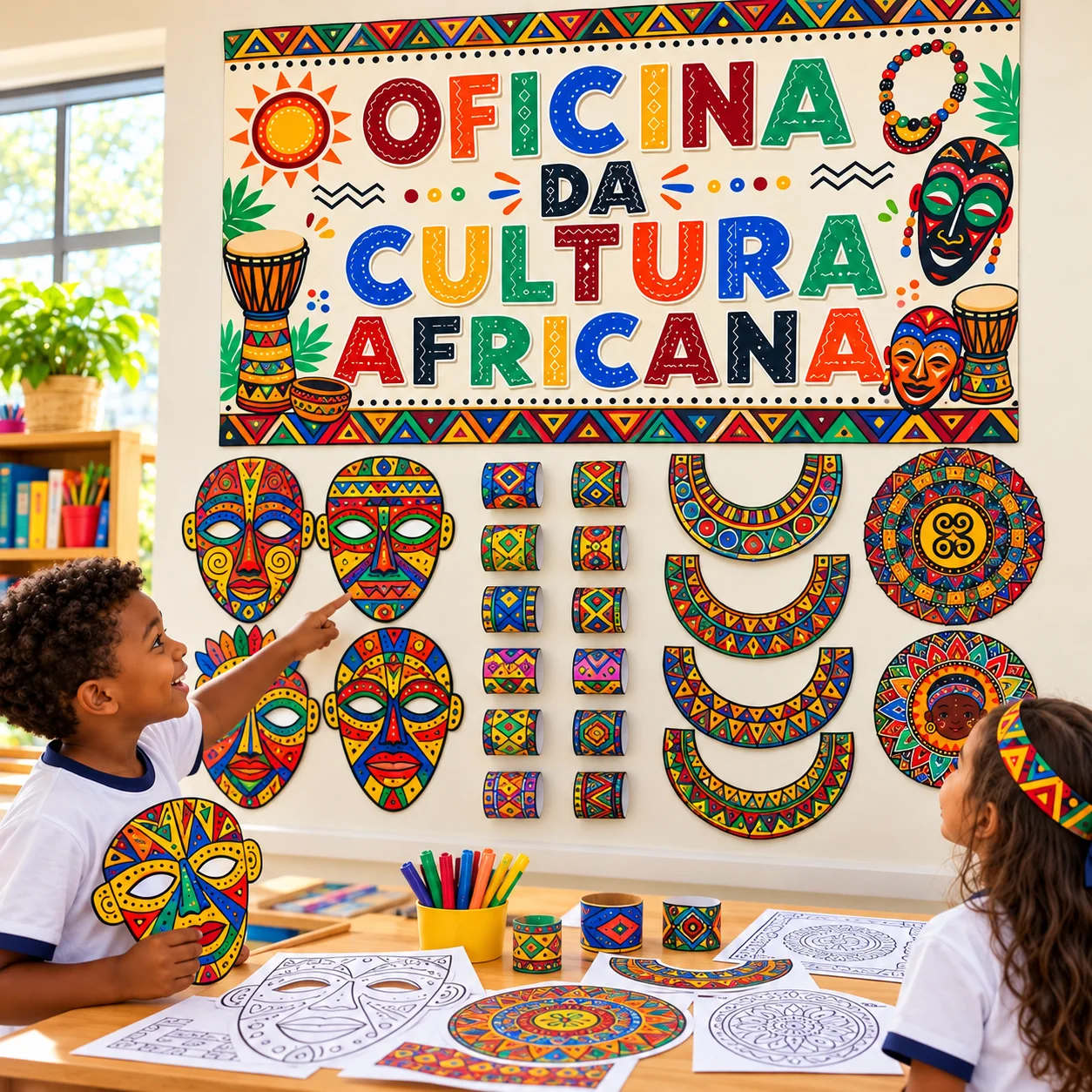 Oficina da Cultura Africana – Máscaras e Artes em PDF — História para Educação Infantil: Oficina da Cultura Africana em PDF…