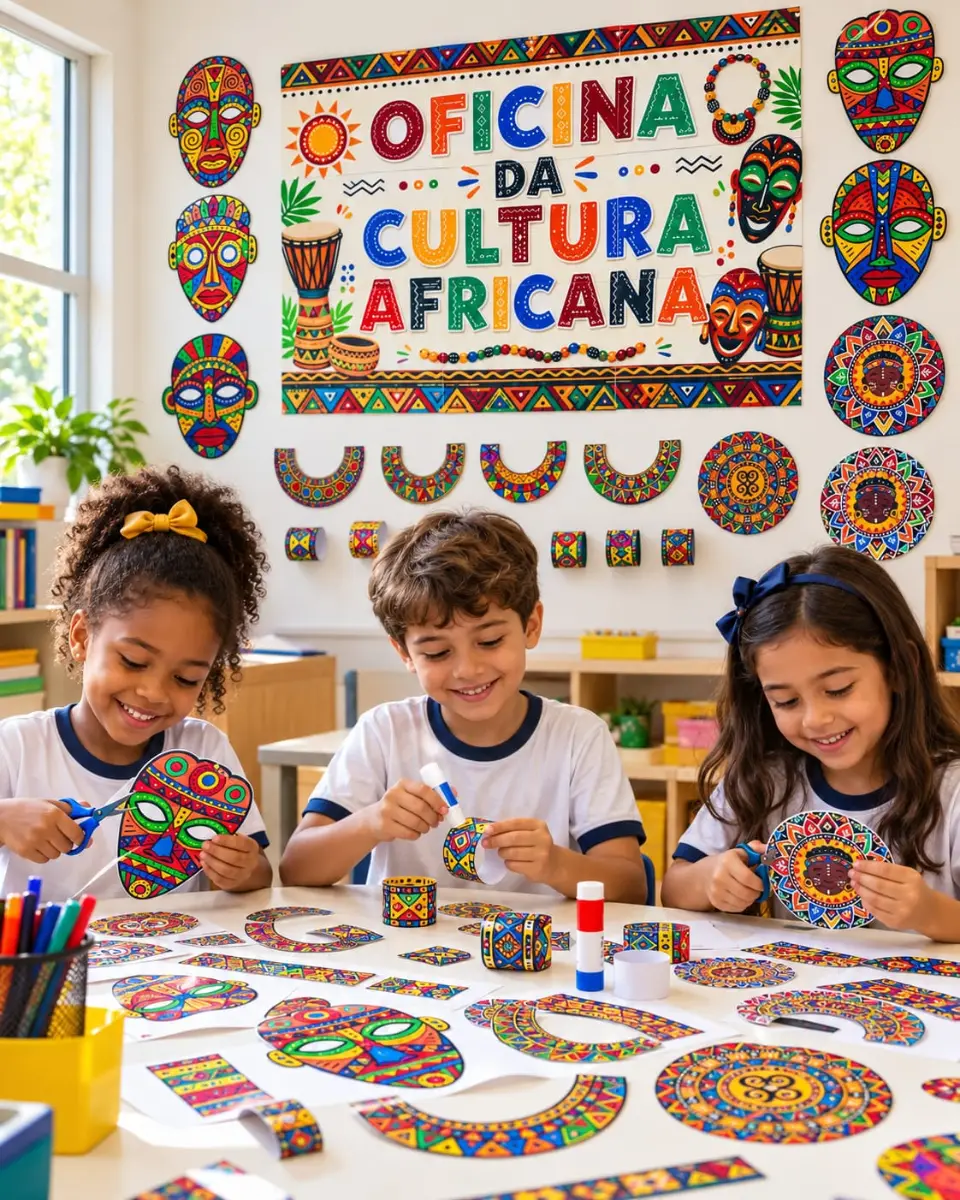 Oficina da Cultura Africana PDF para Imprimir — amostra 1: ​🌍🎨✨ OFICINA COMPLETA DA CULTURA AFRICANA ✨🎨🌍