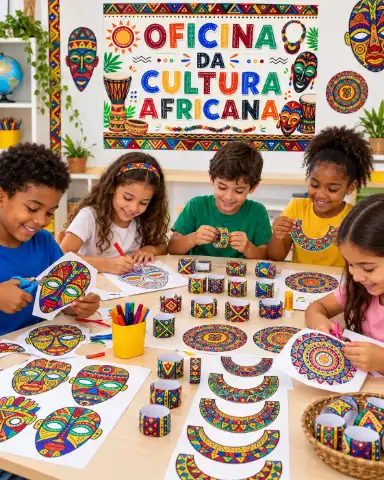 Oficina da Cultura Africana PDF para Imprimir — capa do material