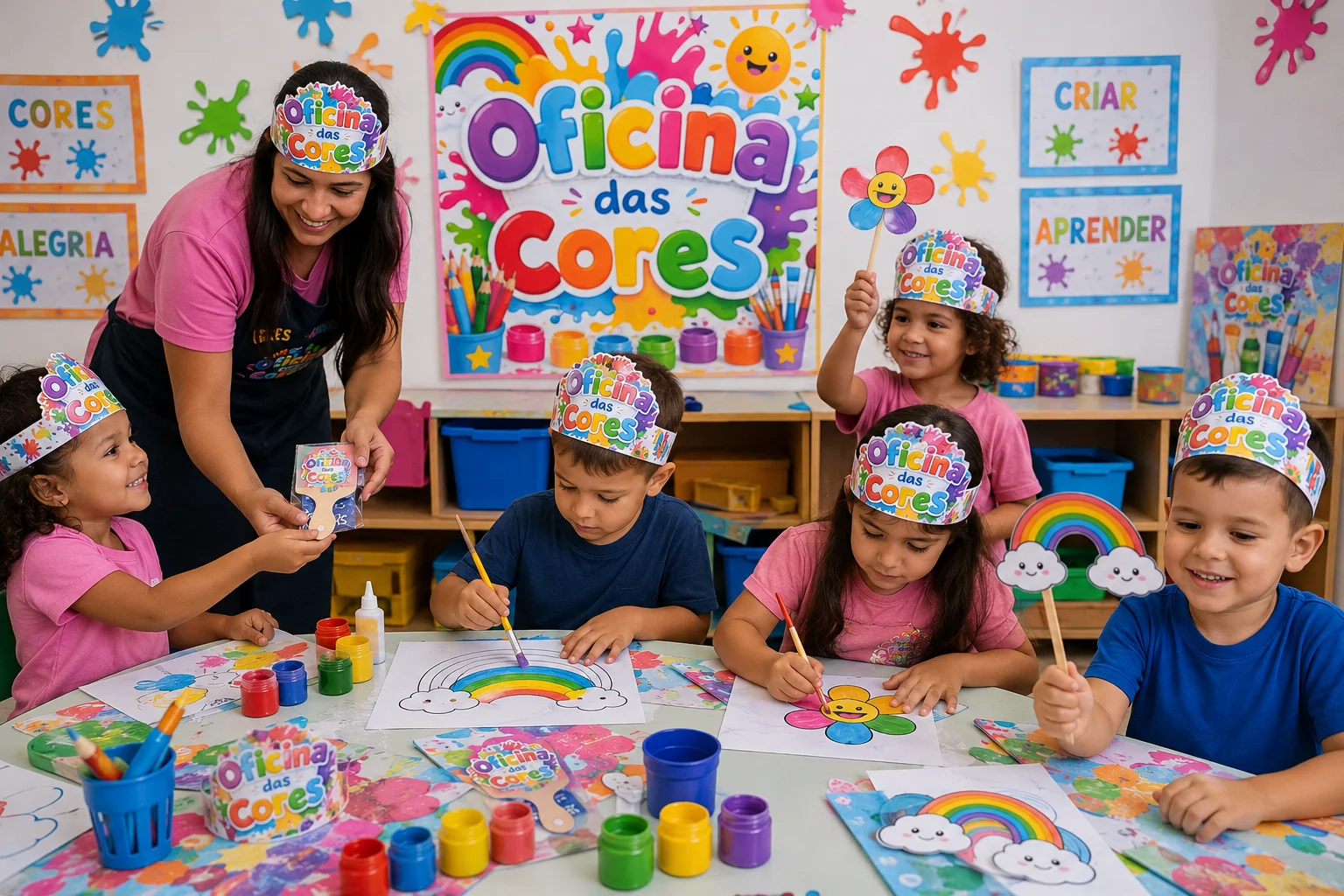 Oficina das Cores - Atividade Lúdica — capa do material