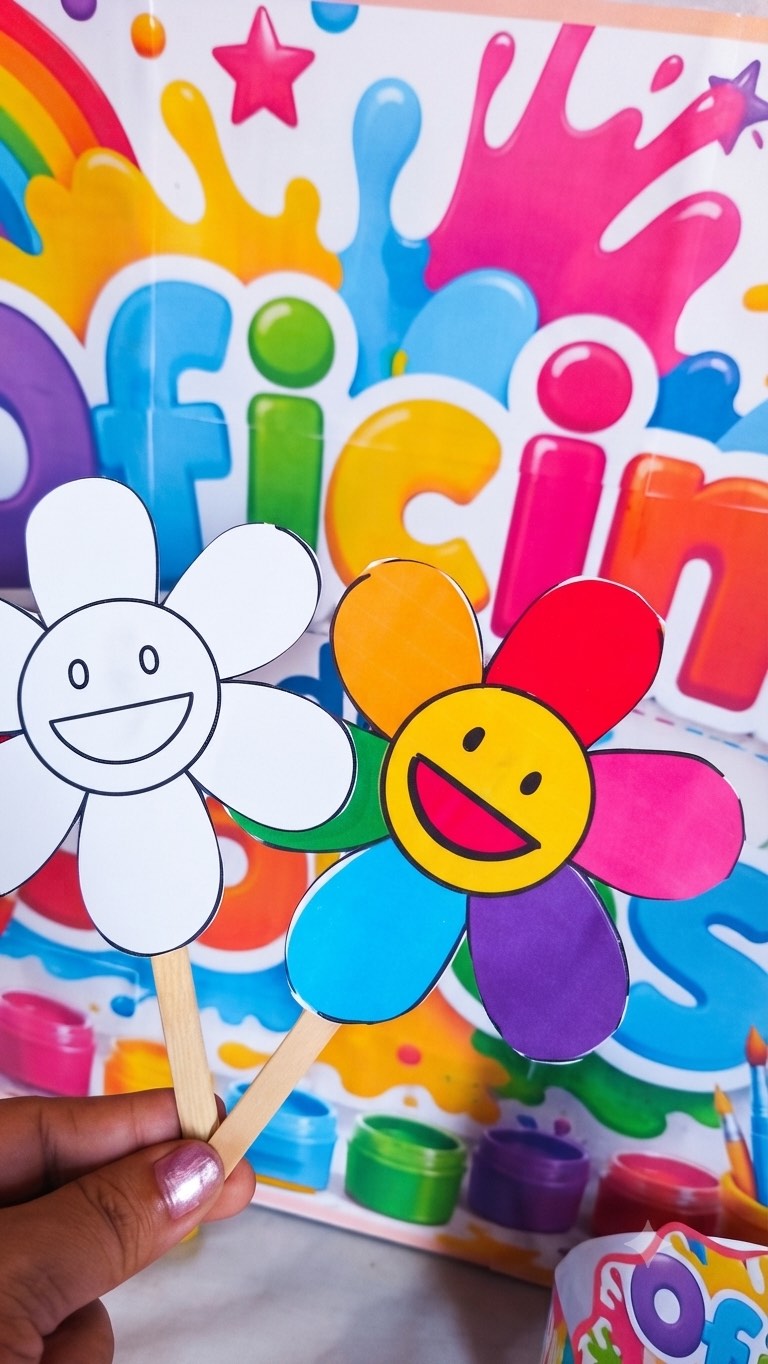 Oficina das Cores para Educação Infantil com Painel e Atividades — amostra 5: Kit pedagógico lúdico para trabalhar cores,…
