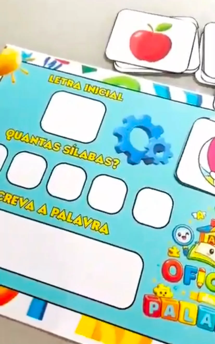 Oficina das Palavras: Atividade de Alfabetização Anos Iniciais — amostra 2: Aprenda a reconhecer letras, separar sílabas e…