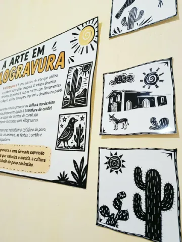 Oficina de Arte em Xilogravura - Cultura Nordestina — amostra 2: Um recurso lúdico e educativo para apresentar às crianças…