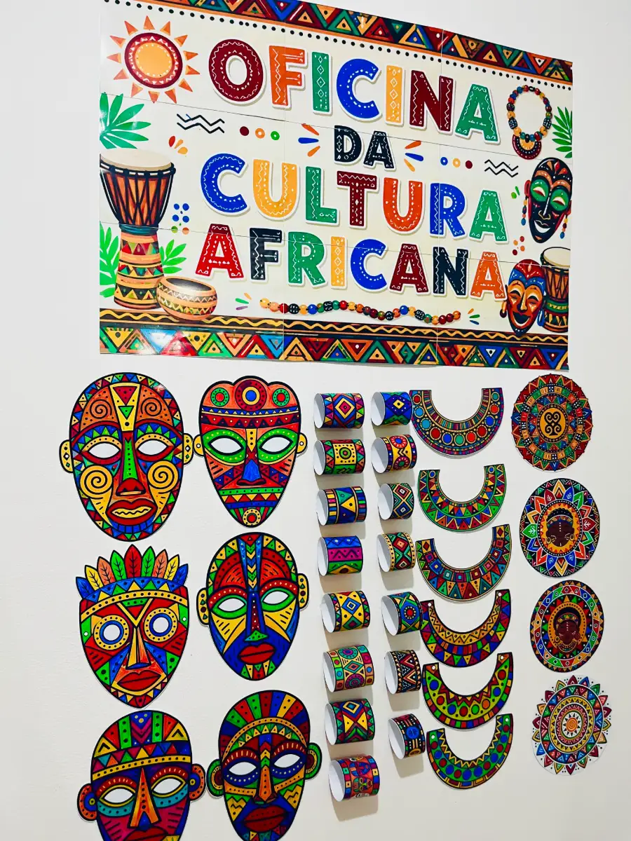 Oficina de Cultura Africana - Arte e Folclore Africanos — amostra 3: Transforme sua aula em uma experiência criativa de…