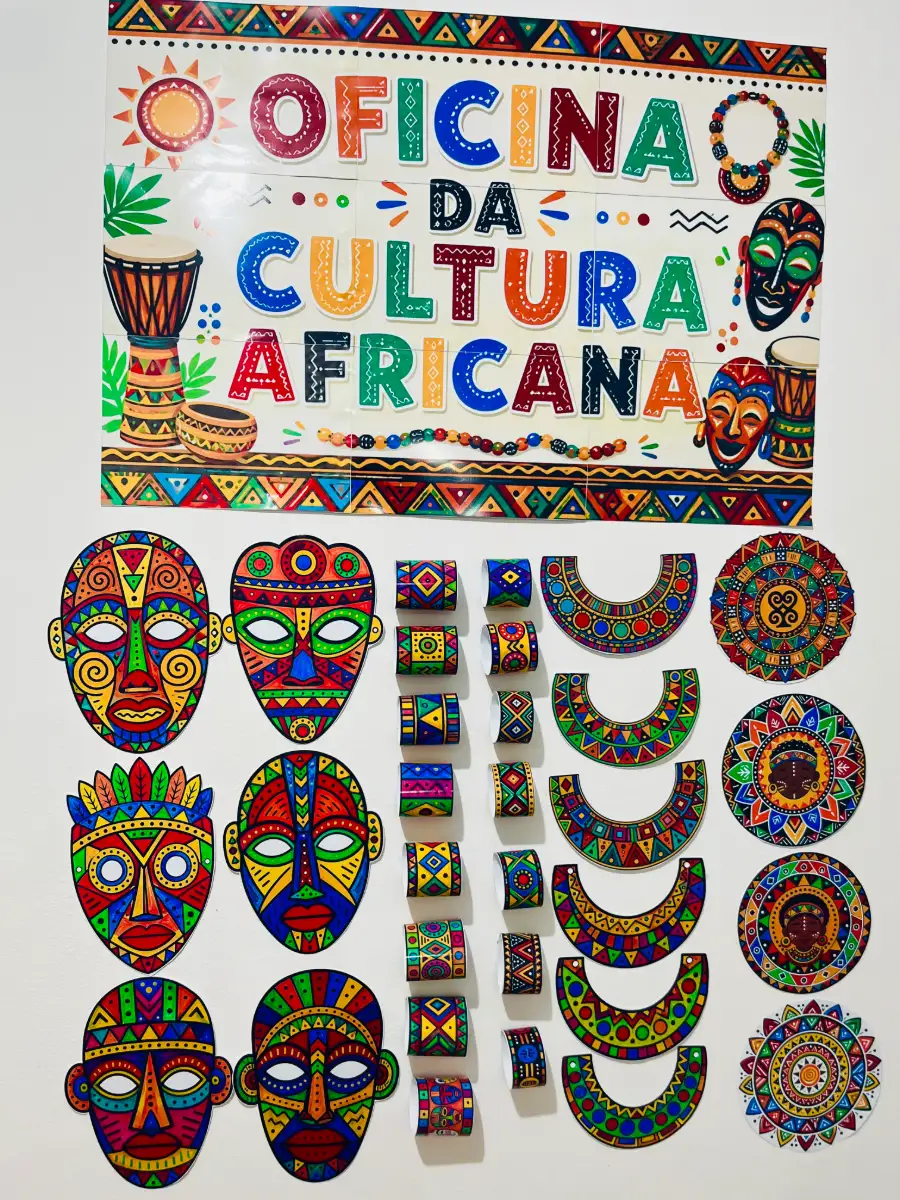 Oficina de Cultura Africana - Arte e Folclore Africanos — amostra 4: Transforme sua aula em uma experiência criativa de…