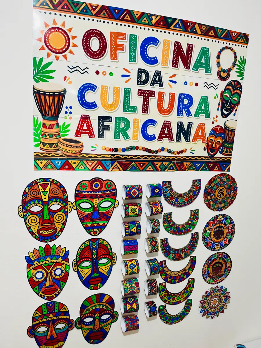 Oficina de Cultura Africana - Arte e Folclore Africanos — amostra 5: Transforme sua aula em uma experiência criativa de…
