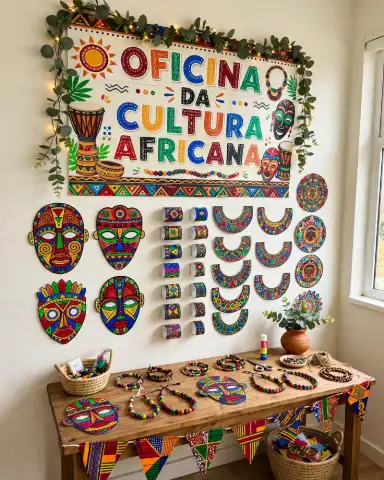 Oficina de Cultura Africana - Arte e Folclore Africanos — capa do material