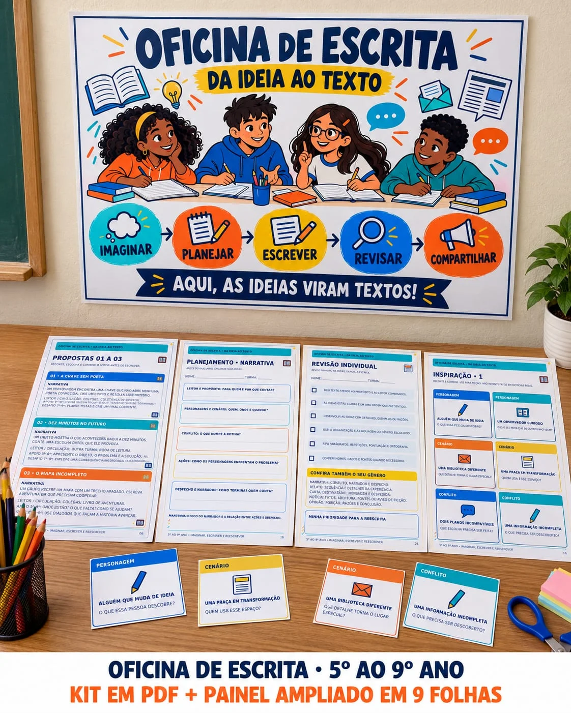 Oficina de Escrita 5º ao 9º Ano – Produção Textual — amostra 3: Oficina de escrita para alunos do 5º ao 9º ano com…
