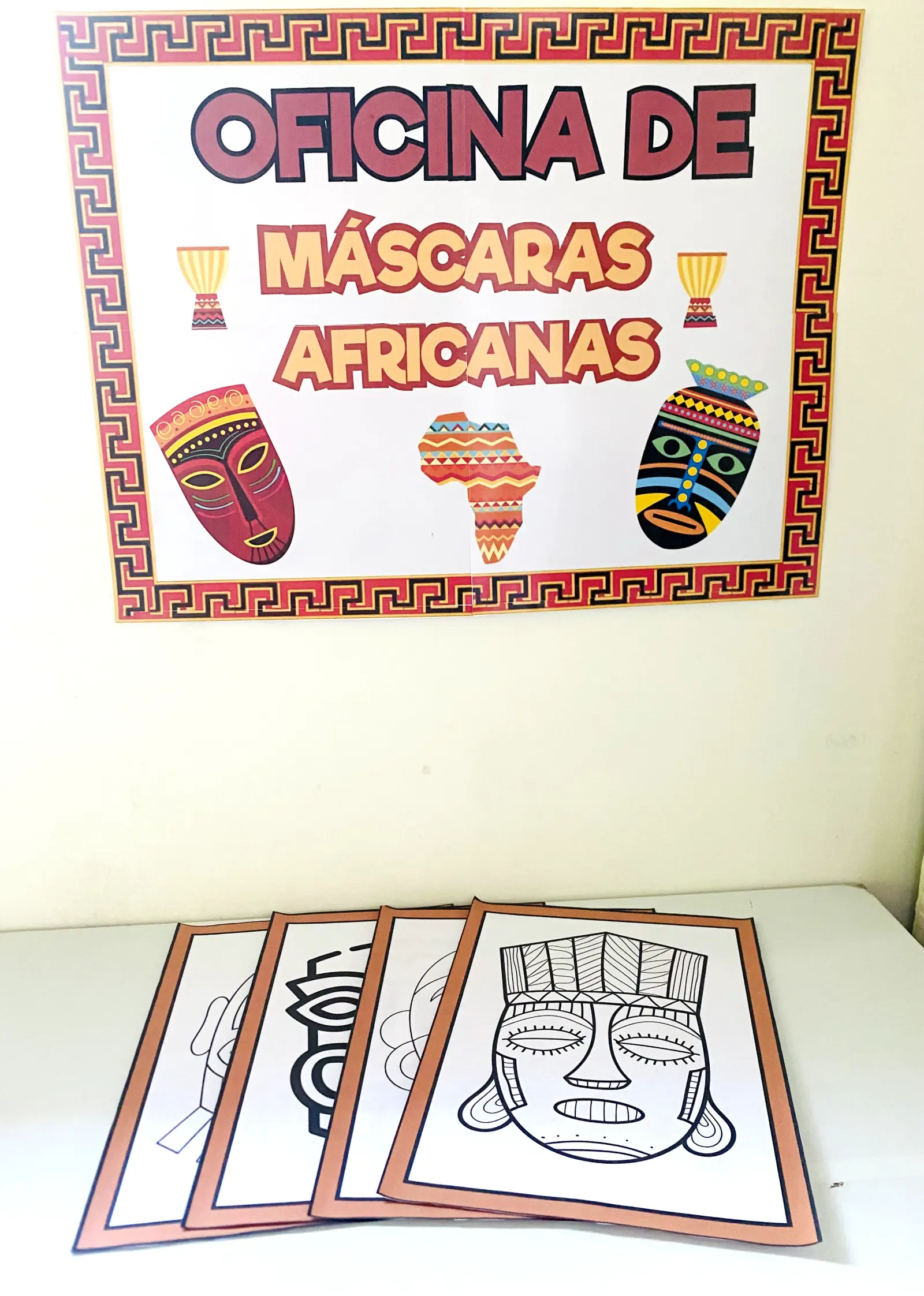 Oficina de máscaras afircanas-cultira e arte. — História para Todas as séries: Oficina de Máscaras Africanas 🎭 Participe…