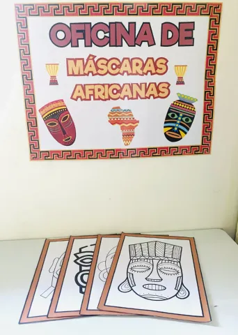 Oficina de Máscaras Africanas – Painel e Arte — amostra 4: IMPORTANTE: Este produto é digital. Nenhum material físico será…