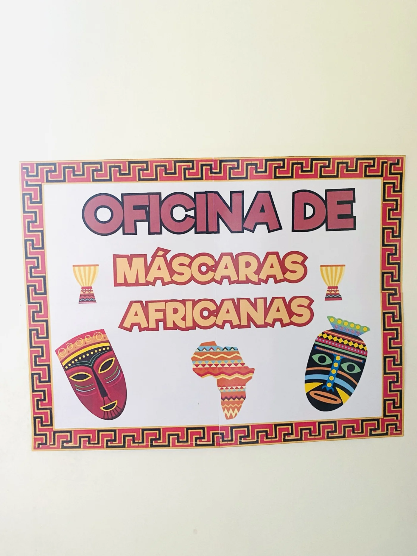 Oficina de máscaras africanas — amostra 1: 🎭 *Oficina de Máscaras Africanas* 🎭 Participe de uma atividade enriquecedora e…