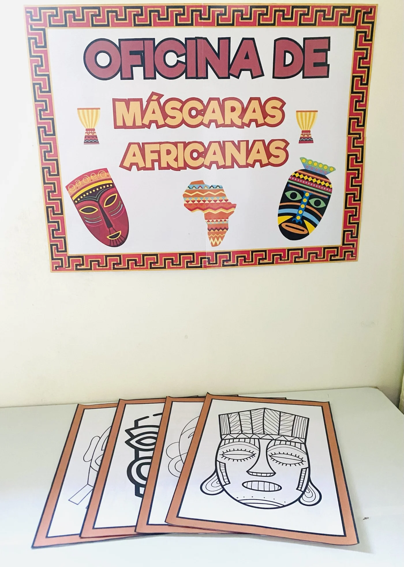 Oficina de máscaras africanas — amostra 4: 🎭 *Oficina de Máscaras Africanas* 🎭 Participe de uma atividade enriquecedora e…