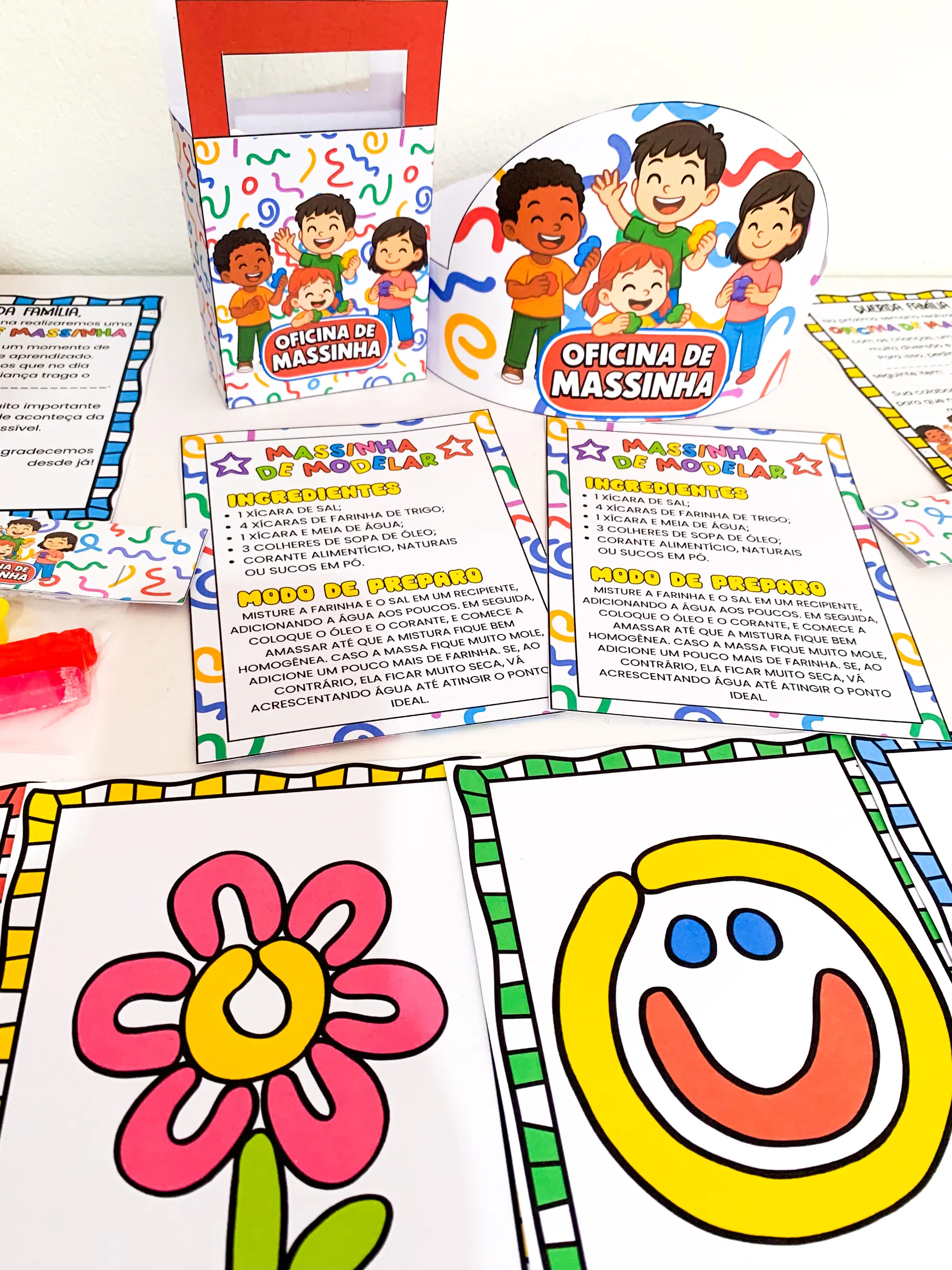 Oficina de Massinha – Atividades Lúdicas para Educação Infantil — amostra 2: Kit Oficina de Massinha com atividades…