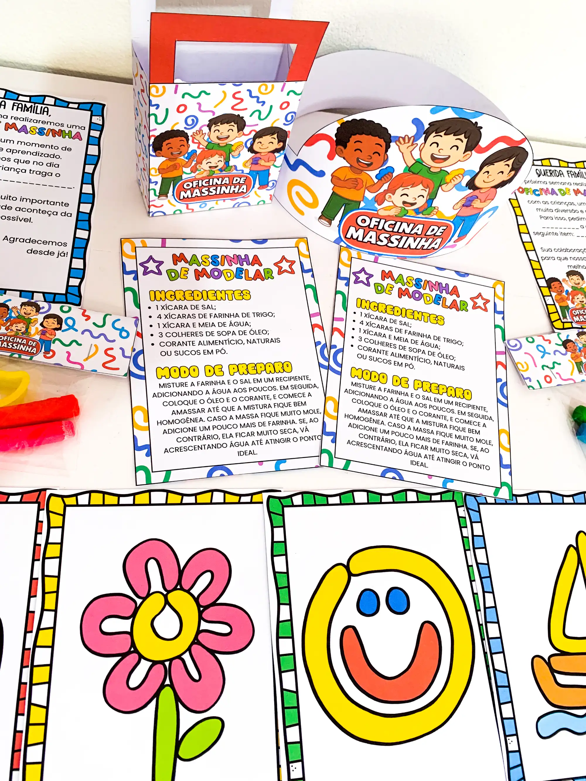 Oficina de Massinha – Atividades Lúdicas para Educação Infantil — amostra 5: Kit Oficina de Massinha com atividades…