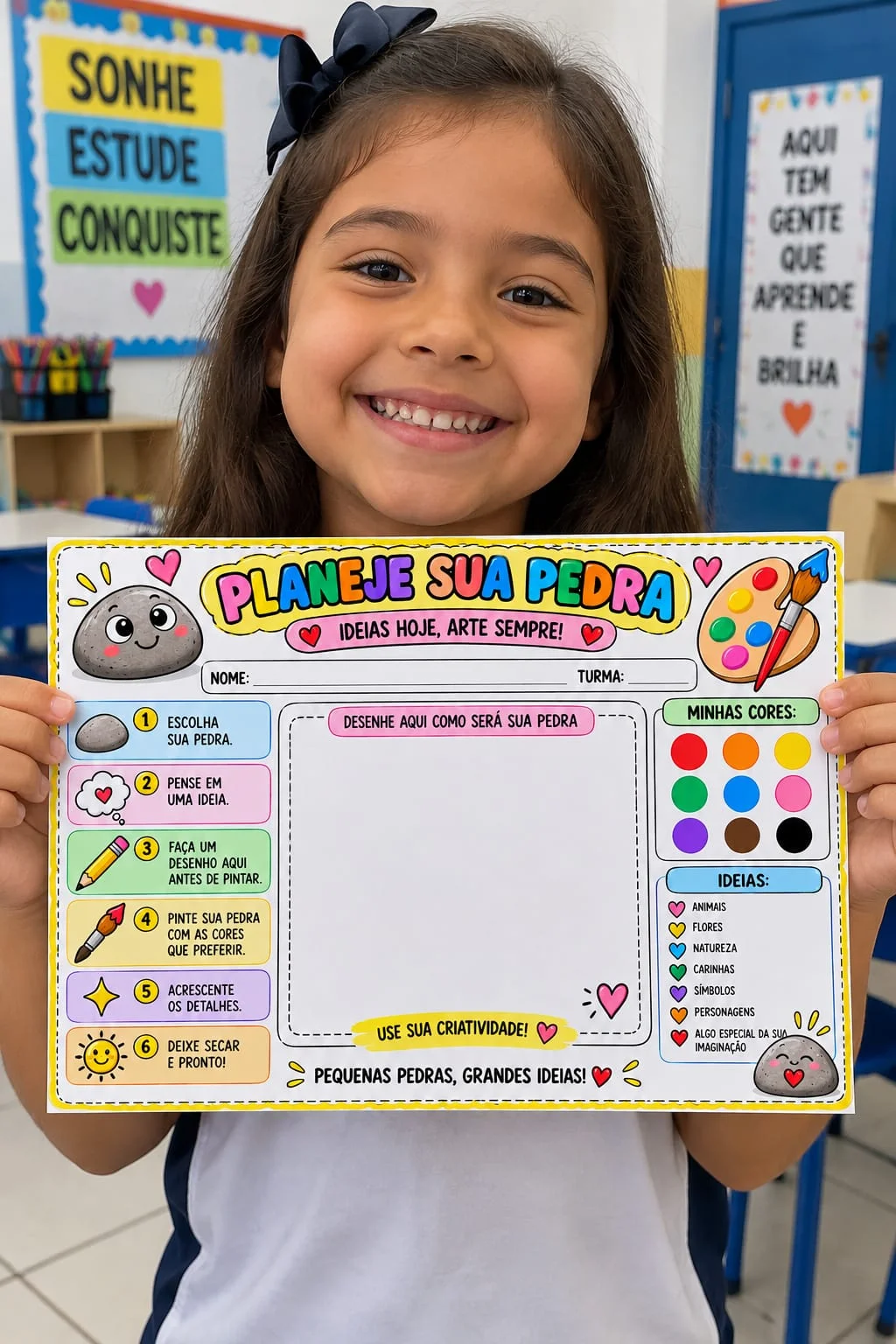 Oficina De Pintura Em Pedras – Educação Infantil — amostra 2: Uma proposta criativa, divertida e cheia de possibilidades…