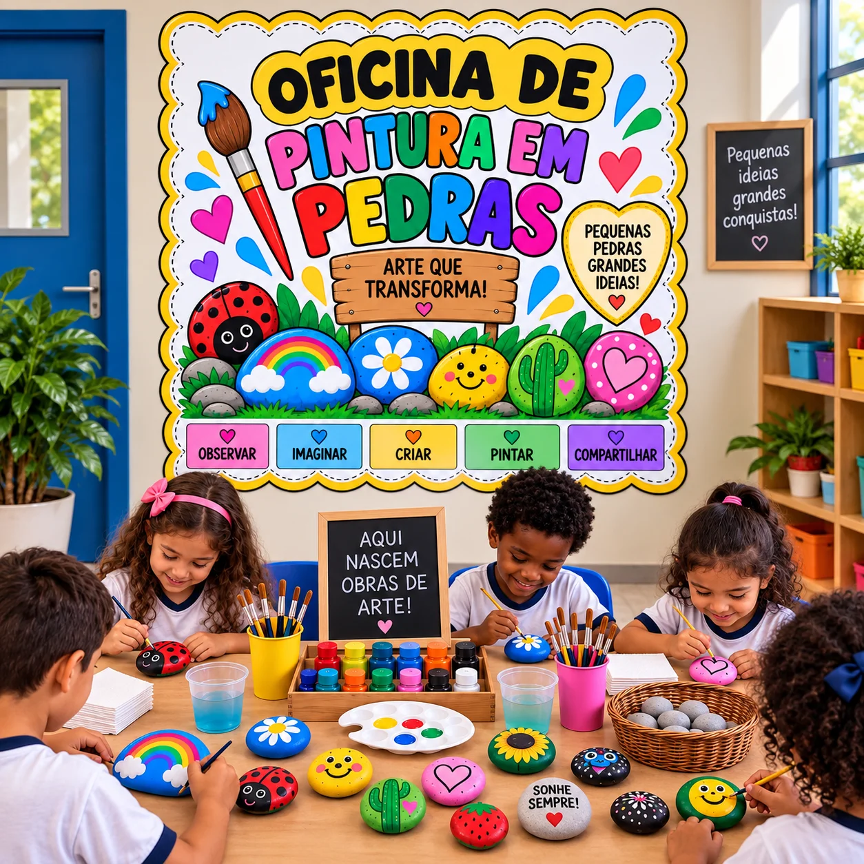 Oficina De Pintura Em Pedras – Educação Infantil — capa do material