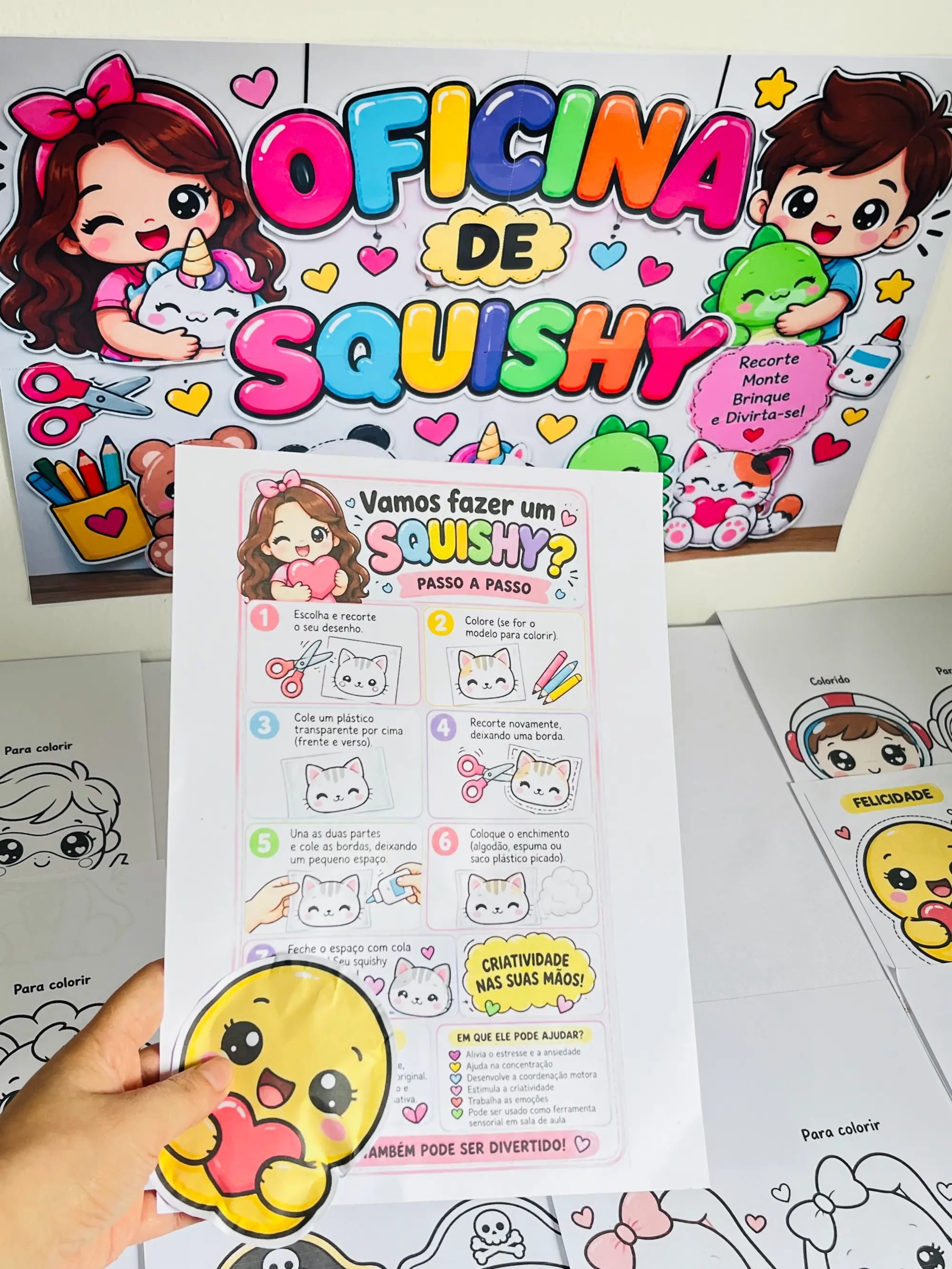 Oficina de Squishy – Atividade Criativa e Sensorial — capa do material