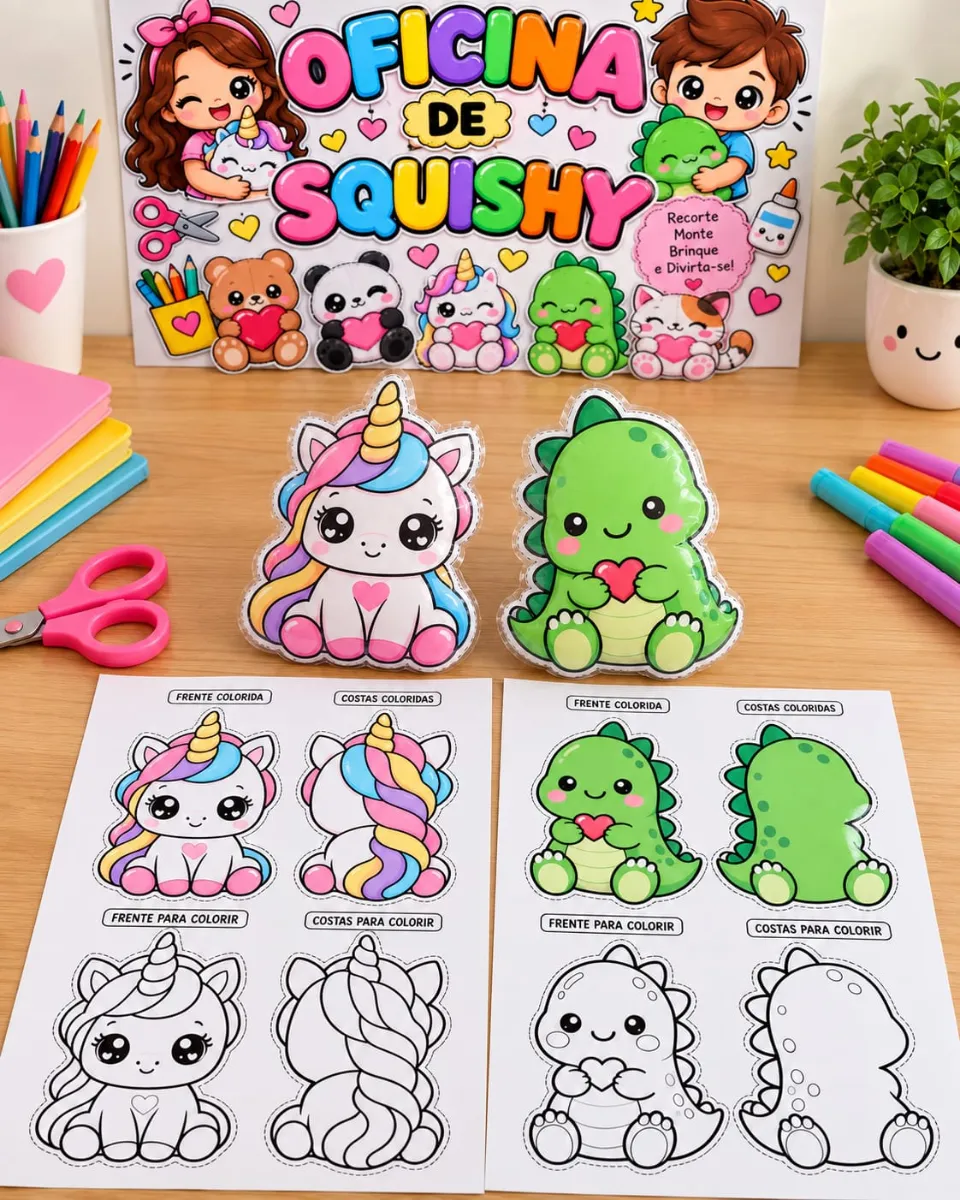 Oficina de Squishy para Educação Infantil e Anos Iniciais. — Atividades para Educação Infantil: Oficina de Squishy ideal…