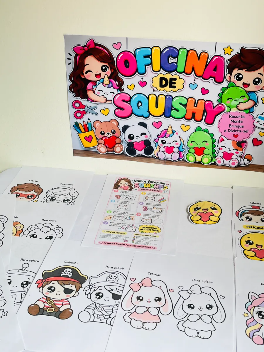 Oficina de Squishy - Recurso Pedagógico Semana da Criança — amostra 1: Que tal transformar uma atividade simples em um…