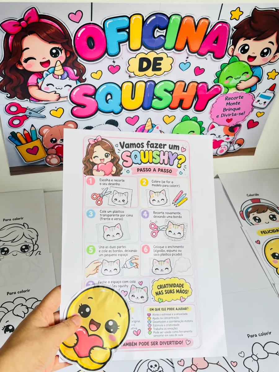 ✨ OFICINA DE SQUISHY – UM RECURSO DIVERTIDO, CRIATIVO ! ✨ — amostra 5: Um recurso divertido, criativo e cheio de aprendizagem