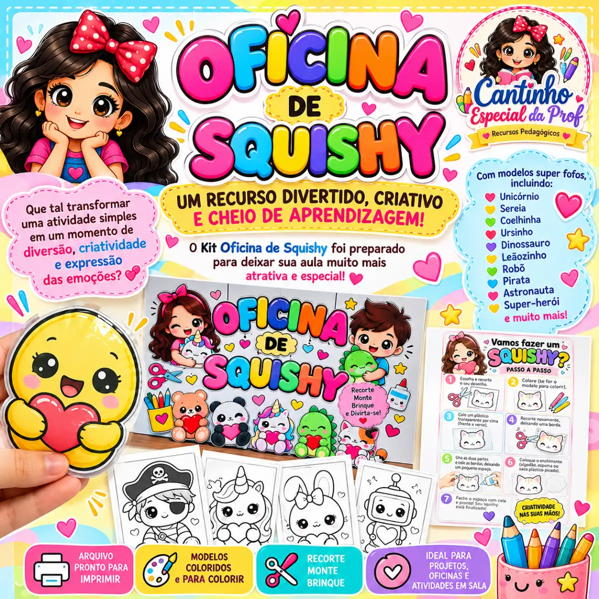 ✨ OFICINA DE SQUISHY – UM RECURSO DIVERTIDO, CRIATIVO ! ✨ — Datas comemorativas para 2º ano: Um recurso divertido, criativo…