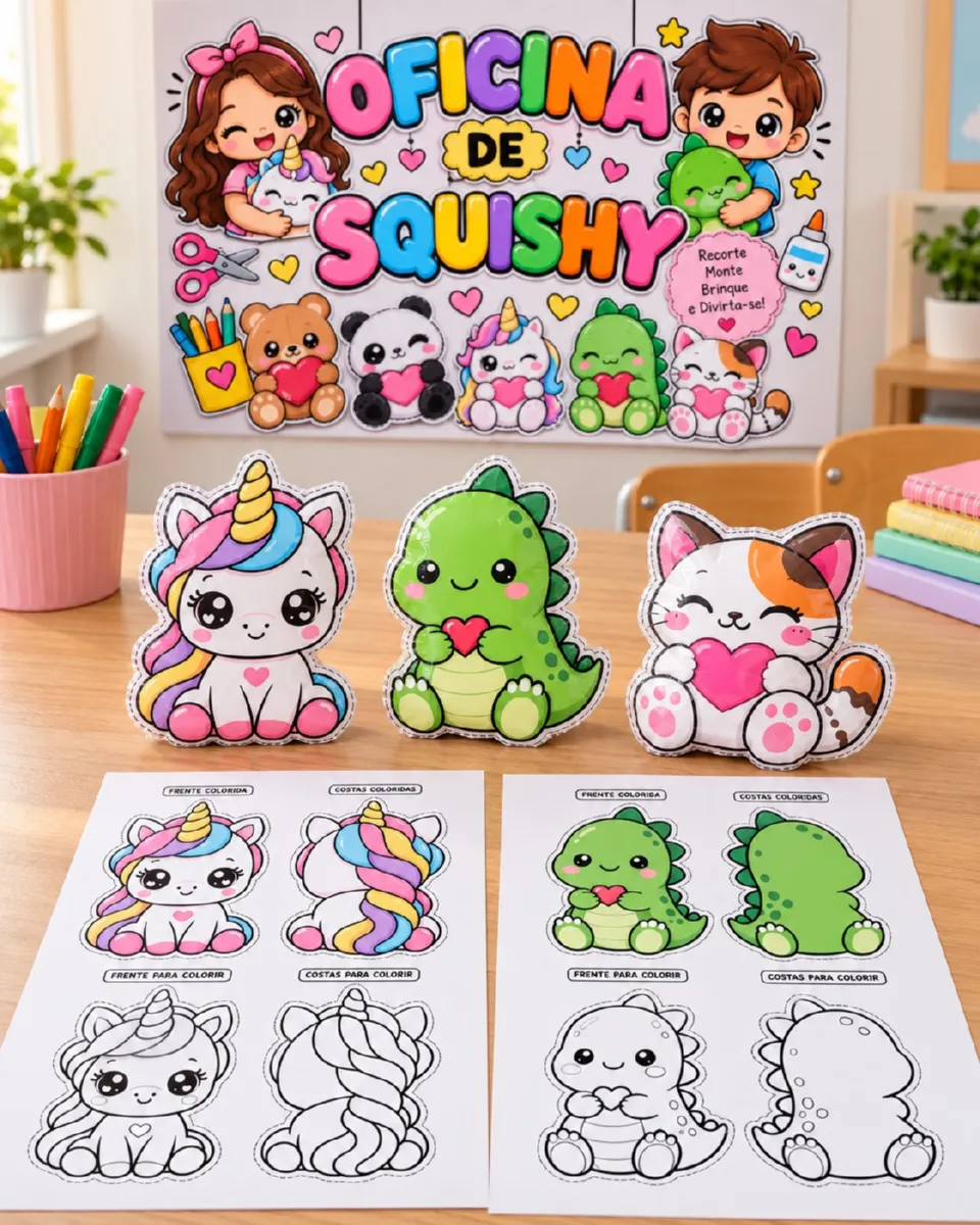 ✨ OFICINA DE SQUISHY- Use sua criatividade — Atividades para Educação Infantil: OFICINA DE SQUISHY