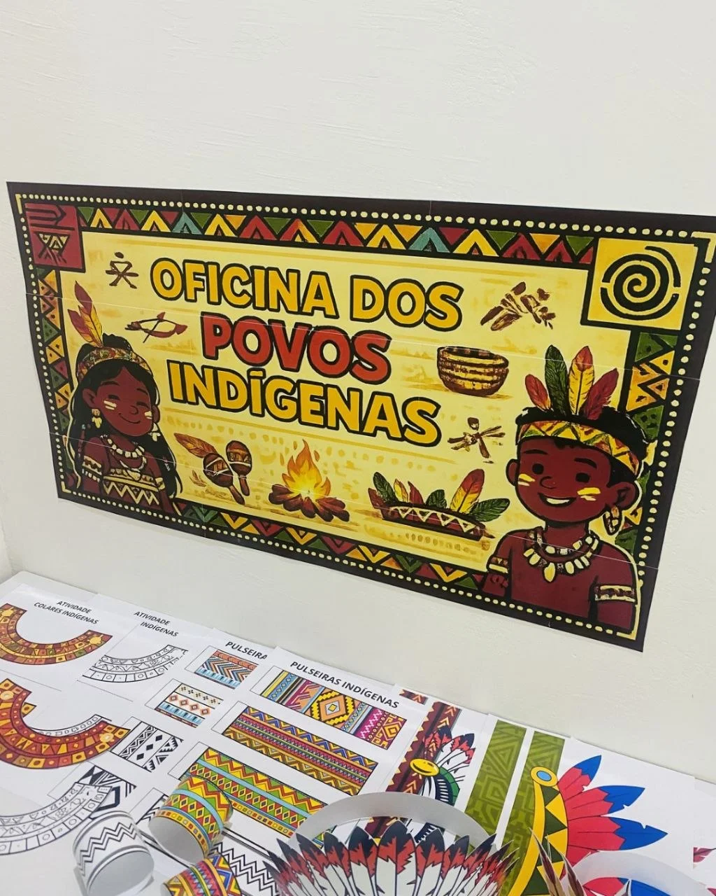 Oficina dos Povos Indígenas | Atividades para Imprimir — amostra 3: Oficina dos Povos Indígenas com painel, atividade de…