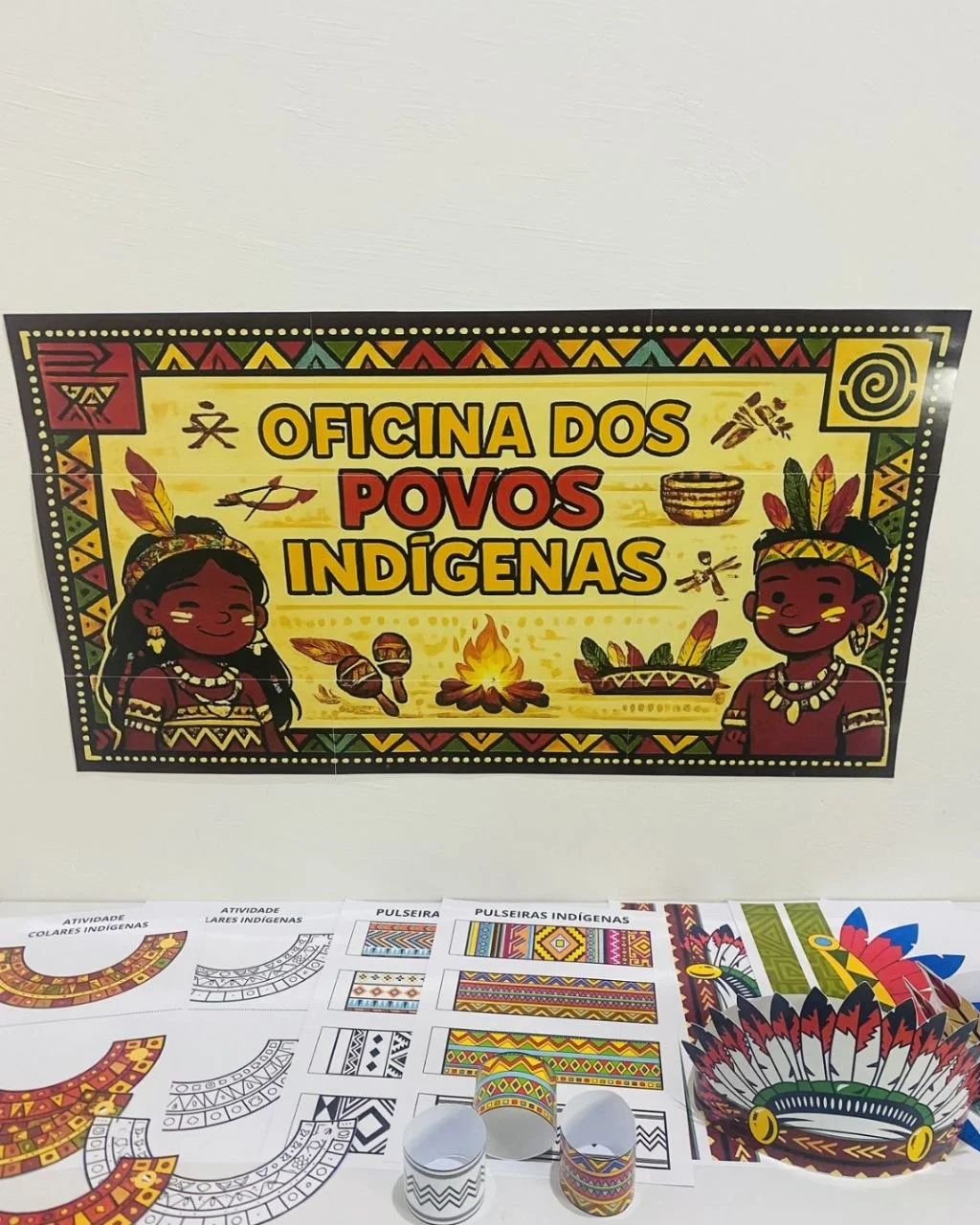 Oficina dos Povos Indígenas | Atividades para Imprimir — amostra 5: Oficina dos Povos Indígenas com painel, atividade de…