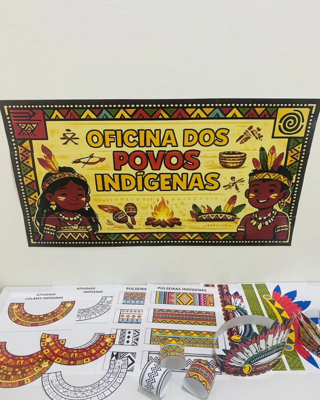 Oficina dos Povos Indígenas | Atividades para Imprimir — amostra 6: Oficina dos Povos Indígenas com painel, atividade de…